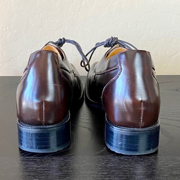 Height Increased Brown Leather Dress Shoes - Picture 5 of 10